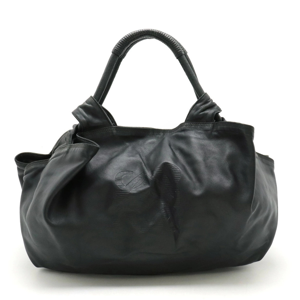 Loewe Anagram Nappa Aire Handbag Leather Black